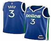 Men's Dallas Mavericks #3 Anthony Davis Blue 2025 City Edition Stitched Jersey Dzhi,baseball caps,new era cap wholesale,wholesale hats